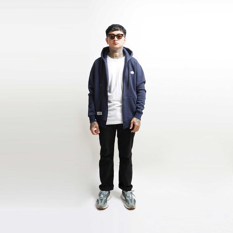 Breakside Zipper Hoodie Outflow -blue Sweater  Fleece  Pria 4