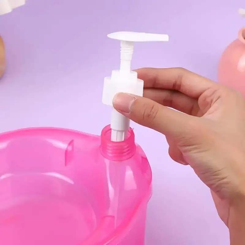 Tempat Sabun Cuci Piring + Spons / Wadah Sunlight Model Bulat / Dispenser Botol Soap Pump 1
