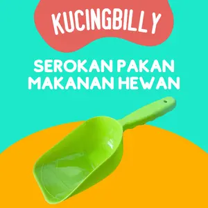 SEPAK Serokan pakan hewan kucing anjing bahan plastik