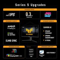 Gambar MONITOR ASUS TUF GAMING VG27UQEL5A Gaming Monitor - 27 inch, Dual Mode (4K@80Hz, FHD@300Hz), IPS, 0,03ms dari Techno Computer Bali Kota Denpasar 2 Tokopedia