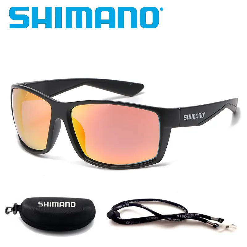 SHIMANO Polarized Lens Unisex Cycling Goggles Outdoor Sports Camping Fishing Hiking Driving UV400 Shades With Box