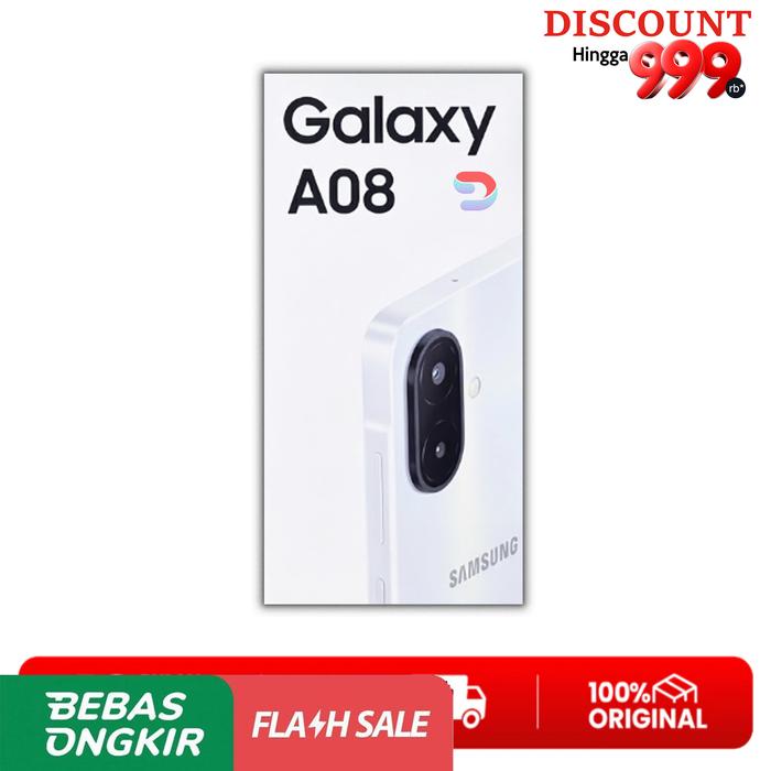 Promo [ Live ] Samsung Galaxy A08 4/64GB 4/128GB Paket Bundling Non ...