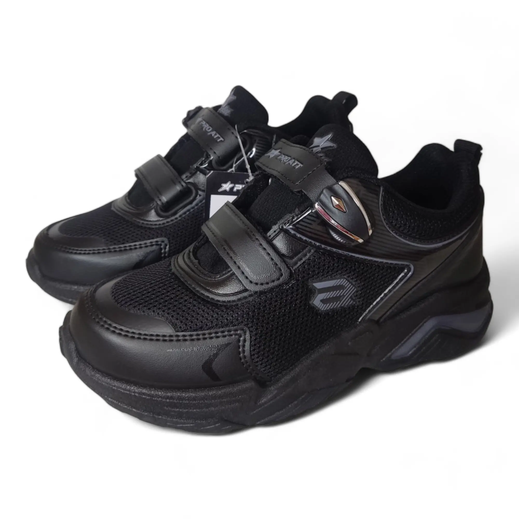 PRO ATT MGZ 495V Sepatu Anak Laki Laki Sneakers Fashion Warna Hitam Polos