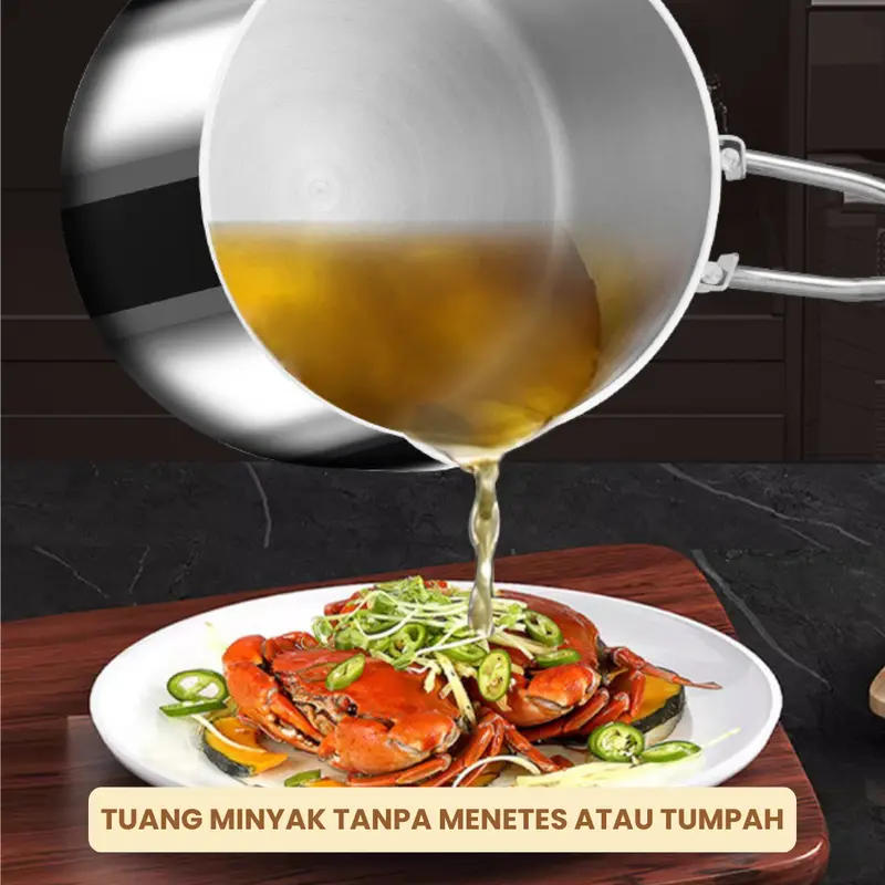 [GRATIS TATAKAN] Funnycook 4 in 1 Mini Deep Fryer Panci Penggorengan Kentang Saringan Minyak dan Capitan Makanan Multifungsi Kitchenware 8