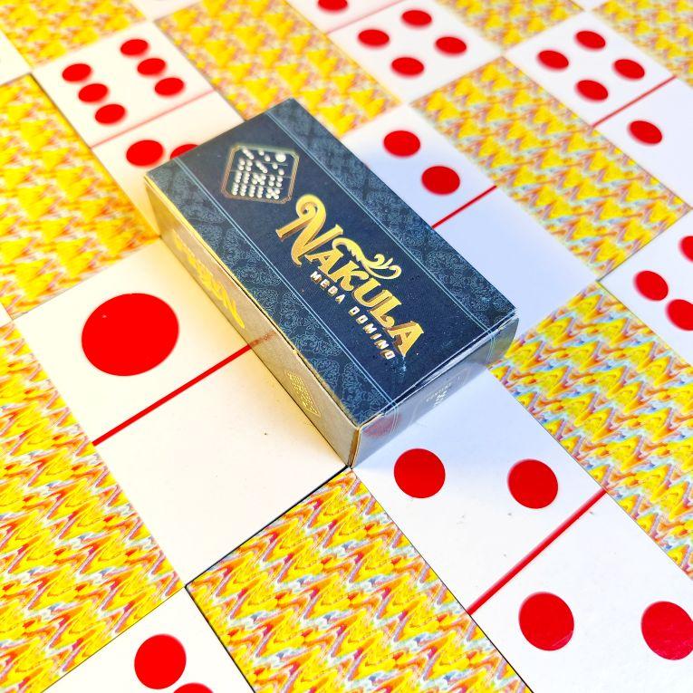 Mega Domino Nakula Sadewa - Mainan Kartu Domino Gaple Kertas Berkualitas Tebal & Besar