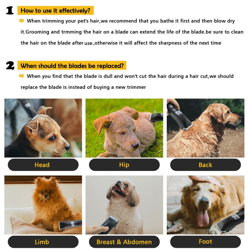 Product Introduction of #50 Golden Detachable Pet Dog Grooming Steel blade Fit For Andis,Oster A5 & 76 ,Wahl KM Animal Clippers,cut length 1/125-Inch,0.2mm 7