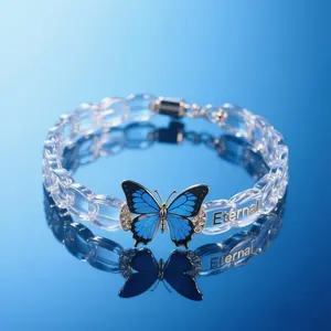 ETERNAL Gelang 001-096 Gelang Tangan •  Titanium Wanita Anti Luntur Anti Alergi Nyaman Dipakai Simple Cantik Elegant Aksesoris Kekinian