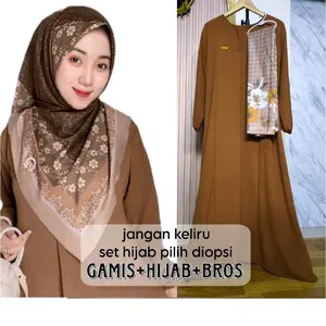 PROMO!! PO 5-6 HARI ELSIRA DRESS (GAMIS SAJA ATAU SET HIJAB) STOK TERBATAS!!
