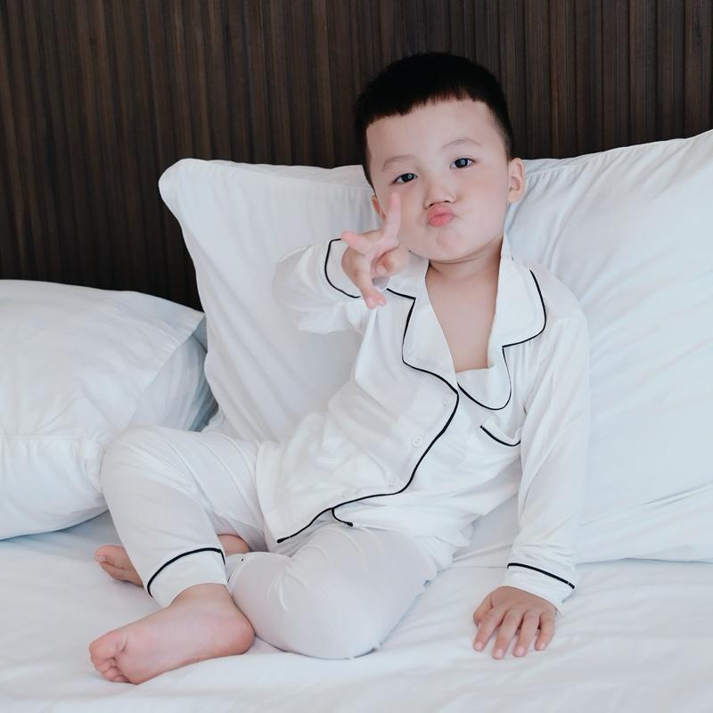 CHUCHOE - Bộ Đồ Ngủ Thun Lạnh Pijama Cho Bé Trai Bé Gái Size 8-32KG Mát Lạnh Cả Ngày Dễ Chịu Suốt Đêm Chất Liệu Visco Mềm Mịn Thấm Hút Tốt