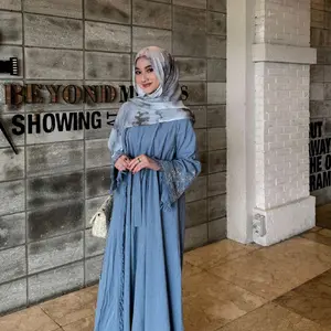 ZNBGALLERY EMILY ABAYA INNER & OUTER FREE BELT