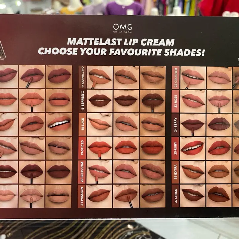 Lip Cream Omg Paling Viral Shade Lengkap 7