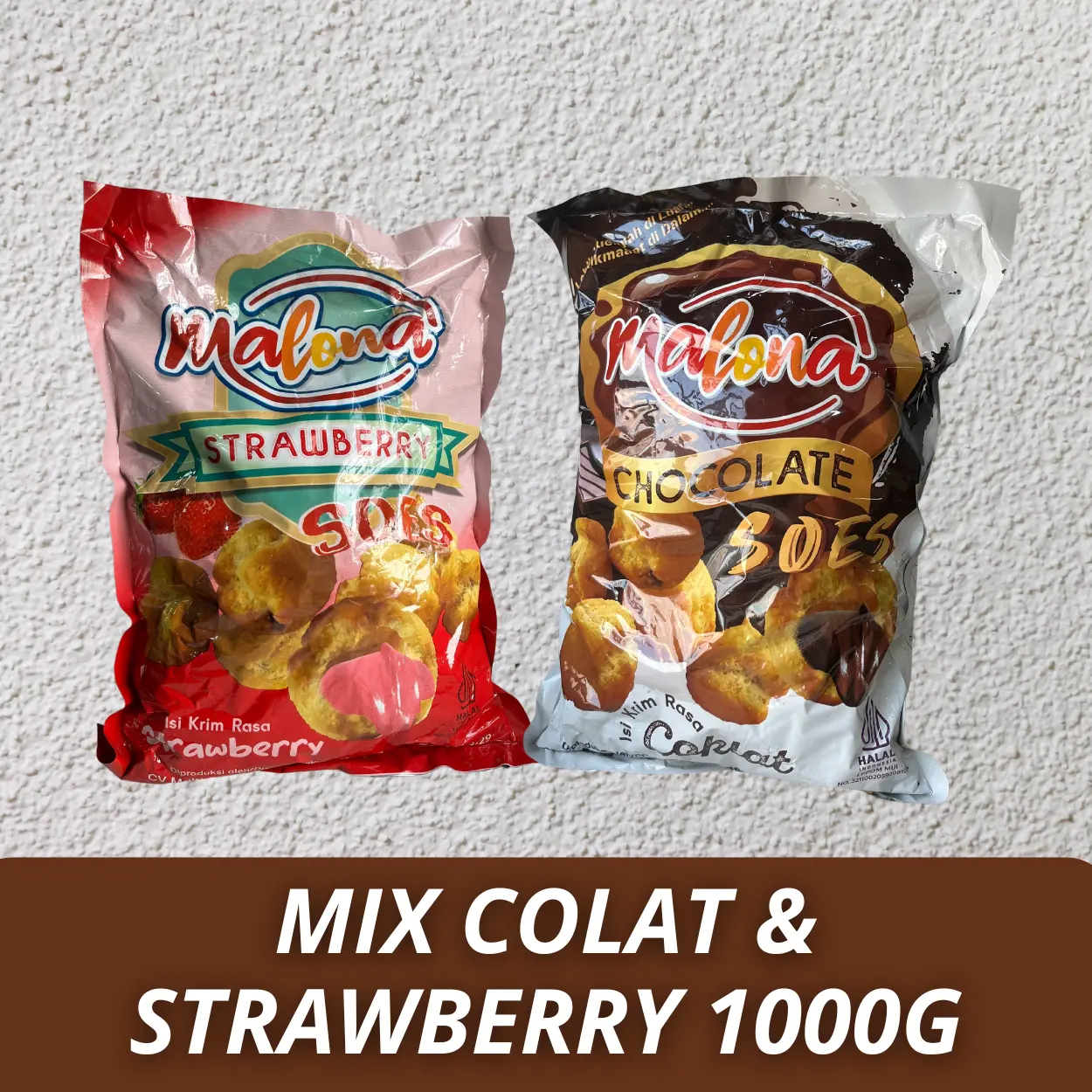 mix rasa 1:1 coklat strawberry 1000g 