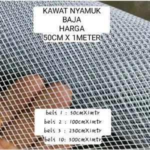 Kawat Kasa Baja Penghalang Nyamuk dan Tikus 50 cm x 100 cm | Kuat Tahan Karat