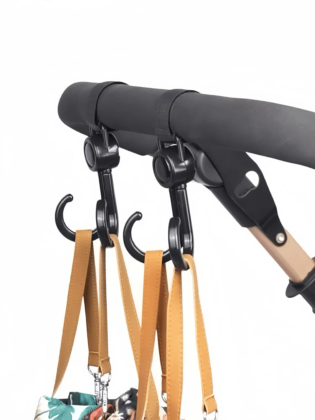 Multi functional baby stroller with rotatable hook, baby stroller hook, BB stroller walking tool, universal multi-functional hook, baby stroller hook, buckle hook