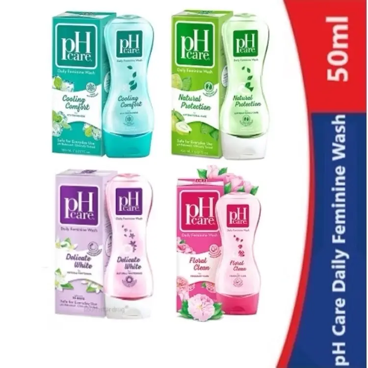 pH Care Daily Feminine Wash (50ml) (Natural Protection l Cooling Comfort l Delicate White l Floral Clean) [SG]