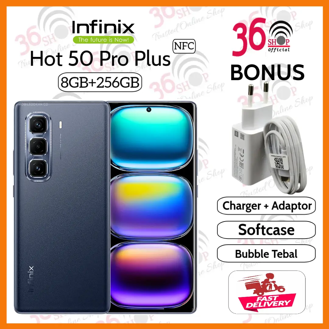 [Wenny Wijaya] Infinix Hot 50 Pro Plus [ Layar Curve ] - Chipset MTK G100 - NFC 8GB+256GB Garansi Resmi 1 Tahun