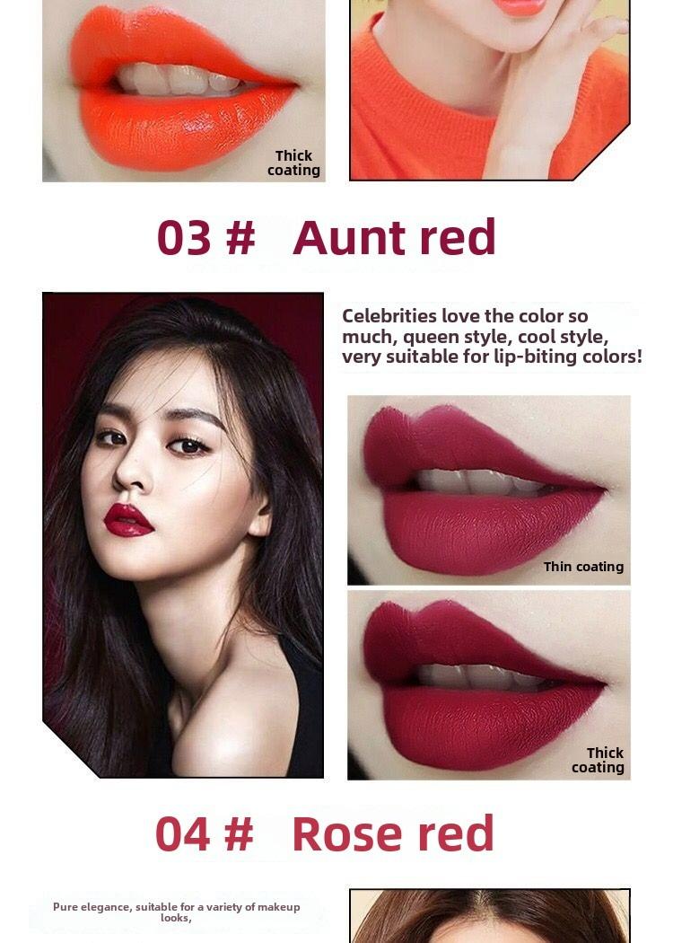 Product Introduction of Round tube lipstick lipstick moisturizing models moisturizing easy to color not easy to fall cosmetics Gloss Lipgloss Makeup Glossy 3