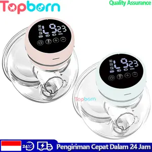 Topborn Pompa Payudara Listrik Pompa ASI Yang Dapat Dipakai Portabel Bebas Genggam Bahan Yang Aman mooimom  pompa