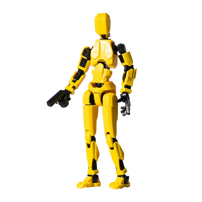 YKO Dummy Action Figure Cetak boneka Manekin Cetak 3D Action Figure Mainan Pergeseran Bentuk Bergerak Multi-Sendi 8
