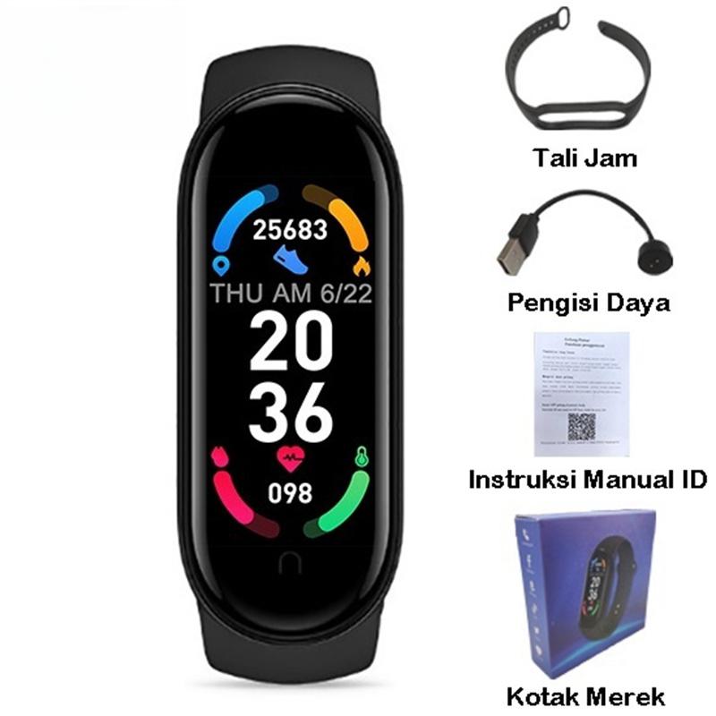 Product Introduction of Aokeyo M6 Smart Watch Pelacak Kebugaran Bluetooth Smart Band Smart Display Detak Jantung Jam Tangan Digital Tahan Air Jam Tangan Olahraga Wanita Pria 29