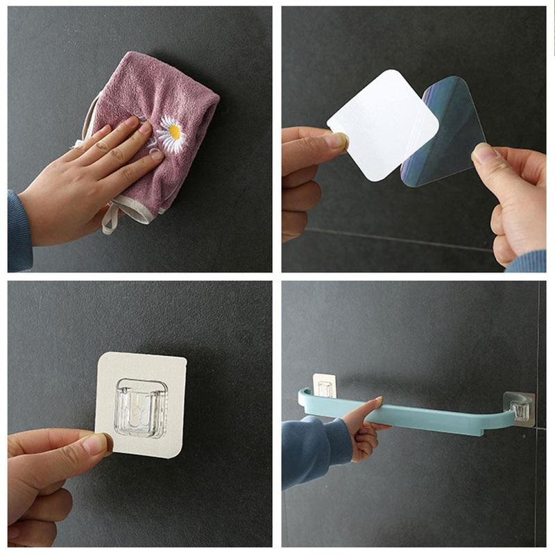 Product Introduction of Self Adhesive Towel Bar Non-Trace Rack Towel Holder Hanger Easy Installation Wall Mounted Towel Rack Shoes Storage Rack Storage 33
