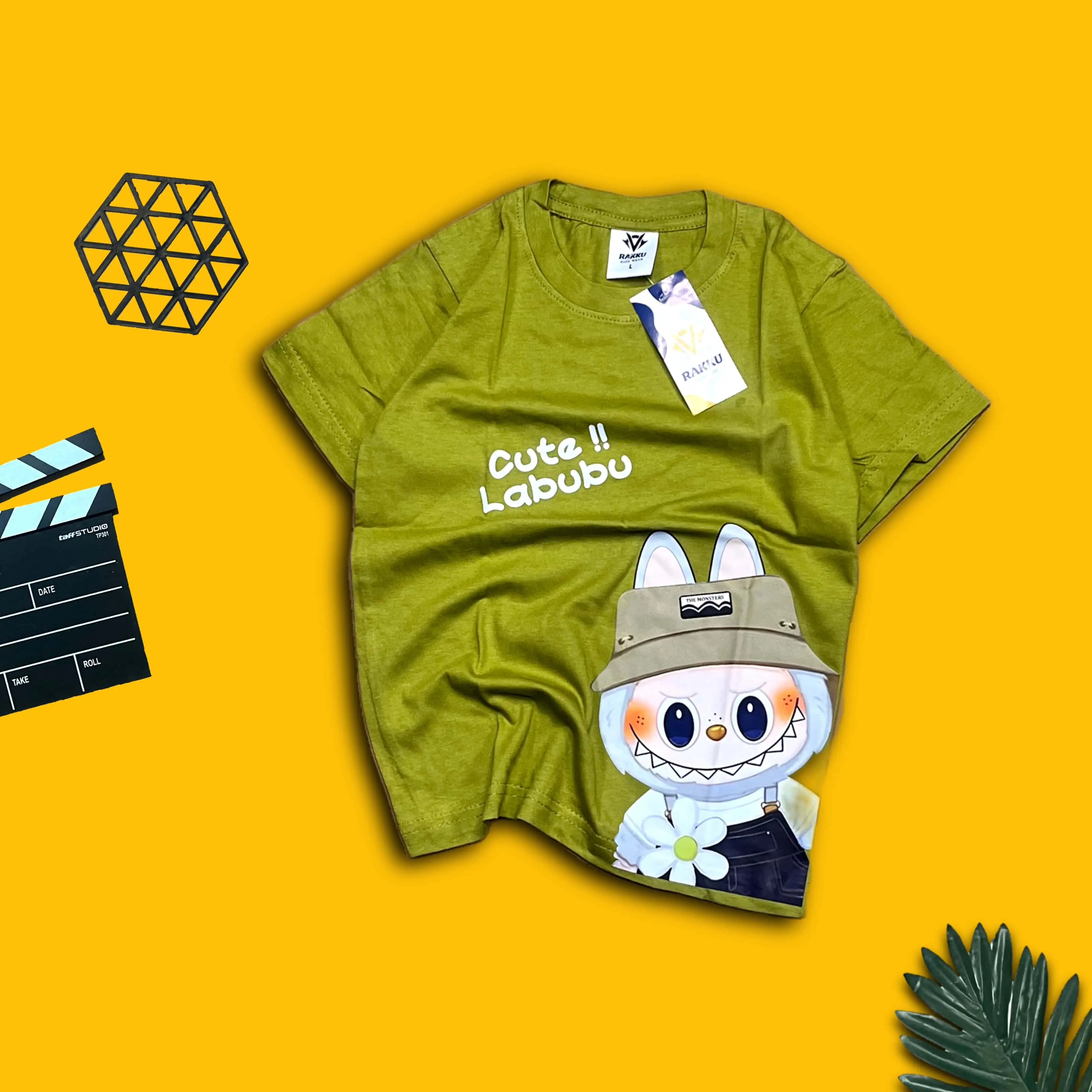 RAKKU KIDS KAOS ANAK CUTE LABUBU KIDS KAOS ANAK COTTON COMBED 24S