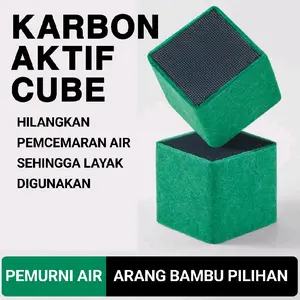karbon aktif cube eco water filter penjernih air