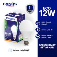 Gambar Fanos Eco 12 Watt Lampu LED Bohlam Cahaya Putih (Cool Daylight) Bergaransi dari Fanos Indonesia Kota Administrasi Jakarta Utara 1 Tokopedia