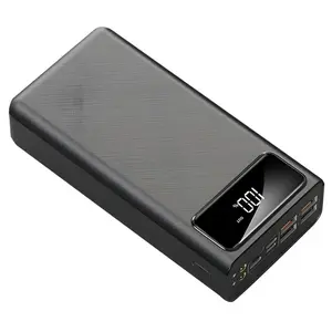 LENTIVEN Powerbank  60.000 mah Support For Smartphone Usb Micro USB Type C USB IOS Pengisian Daya Cepat - BLACK