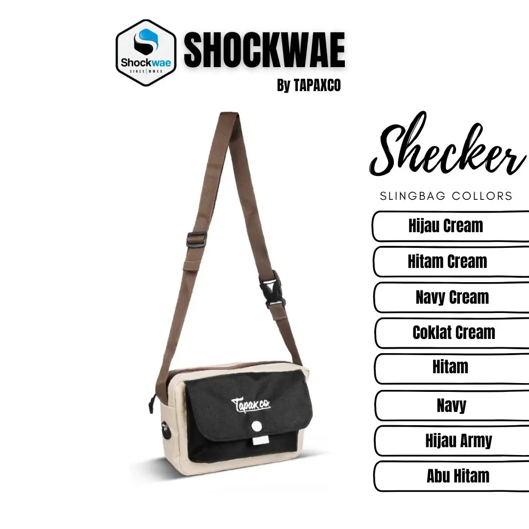 TAPAXCO Tas Selempang Pria Shecker Slingbag Casual Local Original
