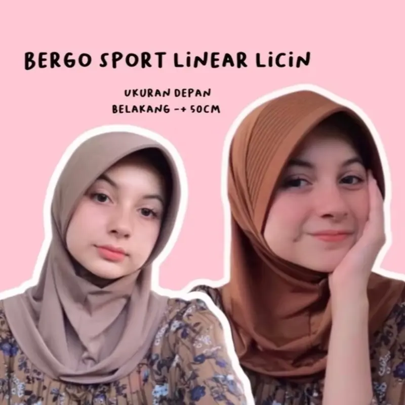 COD Hijab Anak Sekolah Bergo Sport  Instan SD SMP SMA Hijab Bergo Sport Terbaru Terlaris Termurah Nyaman 4