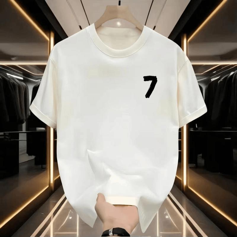 Product Introduction of Casual cao cấp người đàn ông ngắn tay t-shirt mùa hè 2024 mô hình mới nổ một nửa tay áo bông nguyên chất T-shirt Menswear Cổ Tròn Ong 6