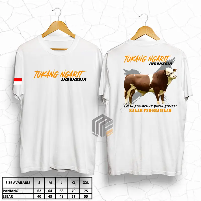 Kaos Tukang ngarit indonesia - Baju Peternak sapi - Baju distro - Baju Dewasa Pria Wanita - Sablon dtf - Kaos viral - Kaos Murah - Kaos Lengan Pendek - COD 1