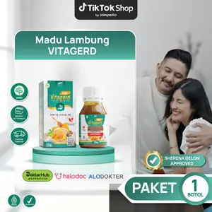 Madu Vitagerd Asli- Membantu Mengatasi Asam lambung, Mual, Muntah dan Gerd Anxiety (Cemas Berlebih & Insomnia | Bersertifikat BPOM & Halal MUI