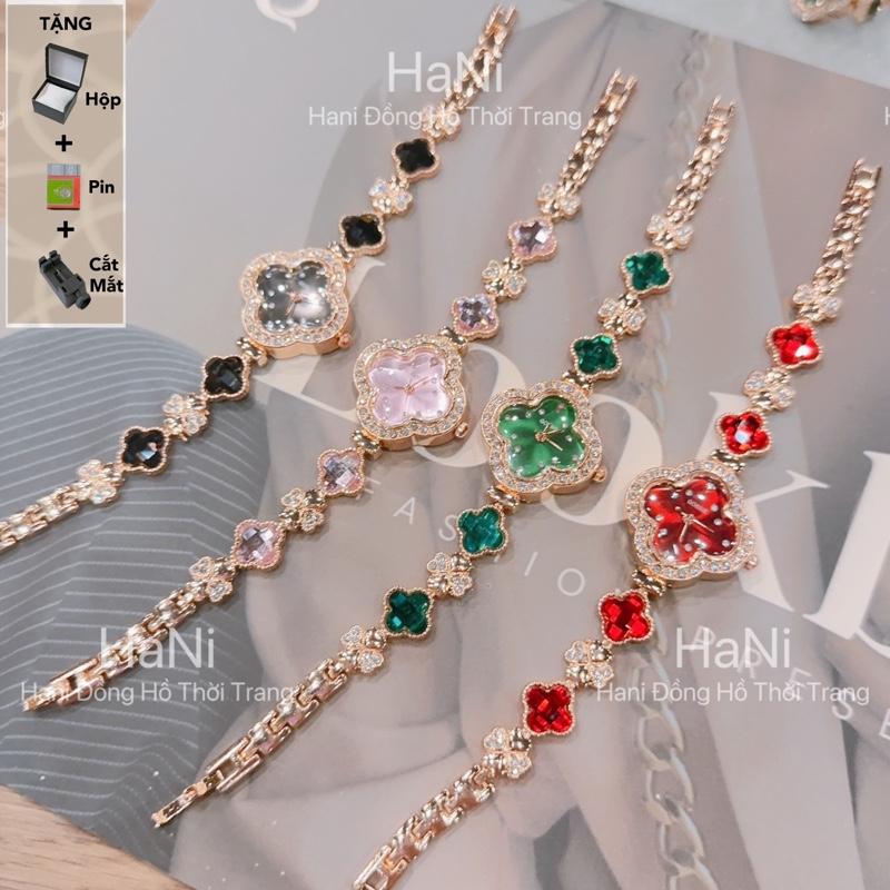 MUA 1 TẶNG 3 Đồng Hồ Nữ Đeo Tay Gossie Cỏ Nơ 4 Lá Thiết Kế Nhỏ Gọn- Sang Chảnh dongho đồng hồ nữ nhỏ gọn