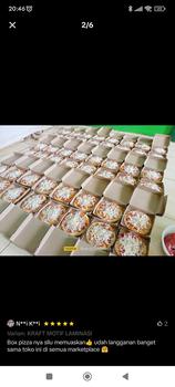 Product Review of BOX PIZZA 15X15X3 CM KRAFT LAMINASI ( ISI 5 PCS ) from u**4 0