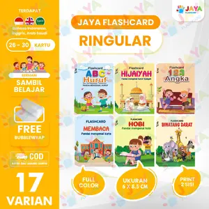Flashcard Edukasi Anak RING 26-30 Kartu Card