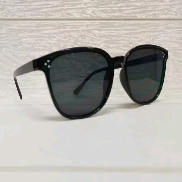 Kacamata Hitam Titik Tiga/Kacamata Vintage kacamata Hitam Desain Retro Model Mata kucing 3