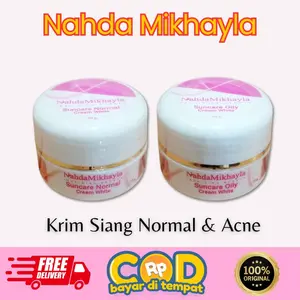 Ecer krim siang Normal dan Acne by nahda mikhayla skincare bpom / original / Halal Perawatan Wajah Berjerawat