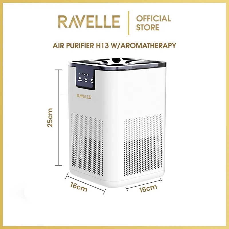 RAVELLE AERIS Air Purifier HEPA13+ Anti-Allergen + Aromatherapy- - Pembersih Udara Dengan Pengharum Ruangan 7