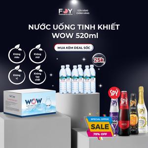 Lốc 6 Chai Nước tinh khiết WOW loại 520ml