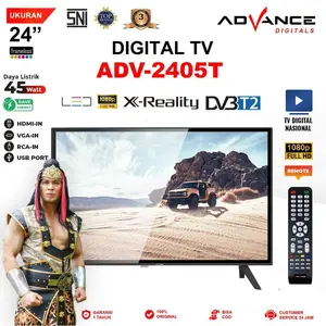 【Ekslusif Afdhal Yusmann】 ADV-2405T Advance 24" TV Digital Layar LCD/LED HD Garansi Resmi 1 Tahun