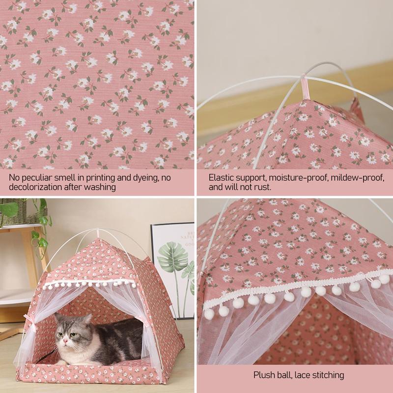 Product Introduction of Pet Tent Bed Puppy Dogs Tent House Four Seasons General Pet House Puppy Dogs Cats Bed Pet Supplies Summer Dog House Pet Products 19