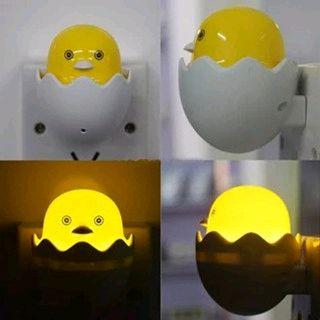 Lampu Tidur LED Ayam Sensor Cahaya Night Light Warm White 5W - GY01 - Yellow Lampu Kamar Kuning saklar 1