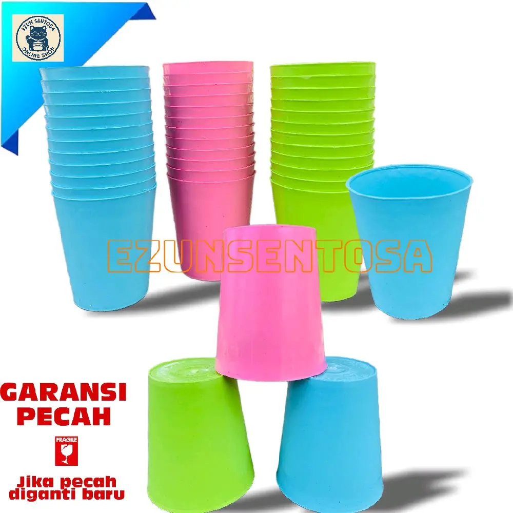 (12 pcs) Gelas Teh Gelas Plastik Gelas Sovenir Gelas Mini TTM
