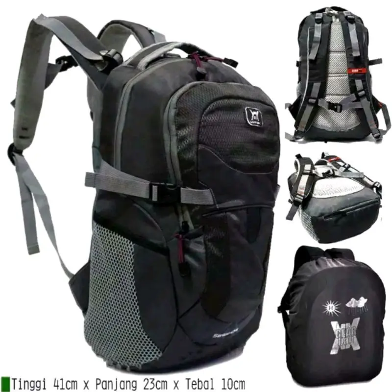 TAS RANSEL GEARBAG 20L / TAS PUNGGUNG BACKPACK FREE RAIN COVER / TAS RANSEL PRIA WANITA KULIAH KERJA Travel