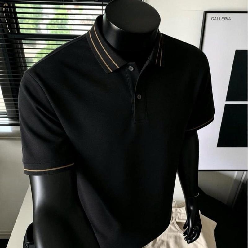 Taka Fashion Áo Polo Nam Vải Thun Cảm Giác Thoải Mái Thiết Kế Độc Đáo Phong Cách Hiện Đại Cho Nam Giới