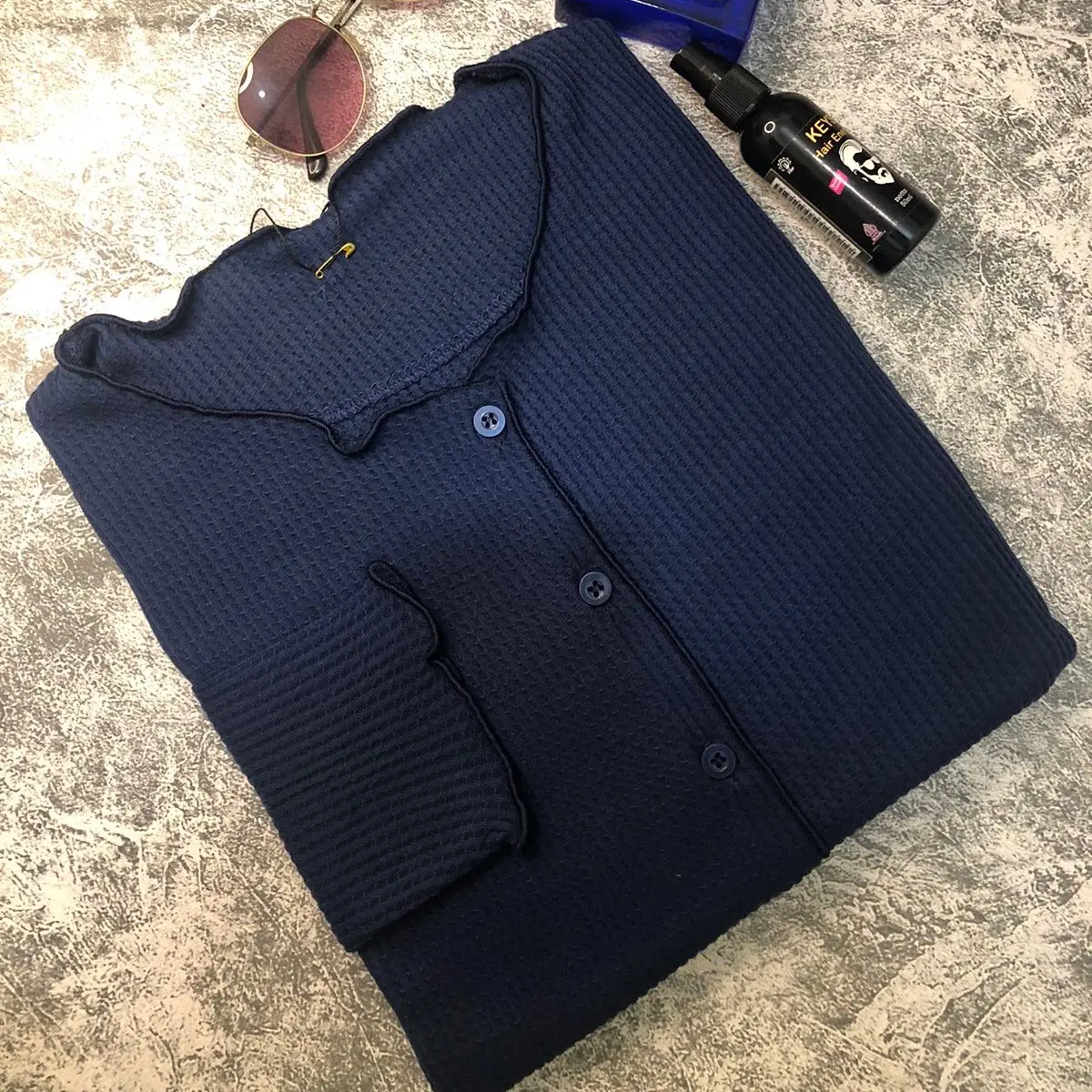 Cardigan wafle rajut lengan panjang / cardigan cewek lengan panjang