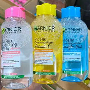 Garnier Micellar Sensitif Pink 125ml Pembersih Wajah Mengangkat Kotoran & Makeup Tanpa Iritasi Kulit Sensitif Teh Remover Kapas