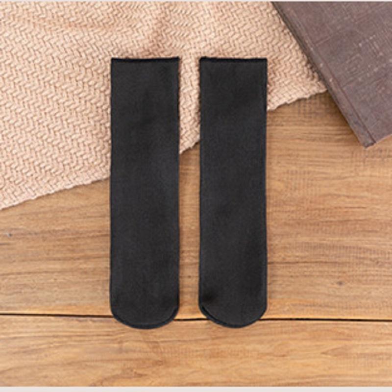Product Introduction of Stokin Wanita, Bahan Bulu, Hangat Musim Gugur Musim Sejuk, Warna Markron Salji, Mewah Tebal, Berbulu, Lembut, Sesuai untuk Selepas Bersalin, Stoking Tidur Lantai 7